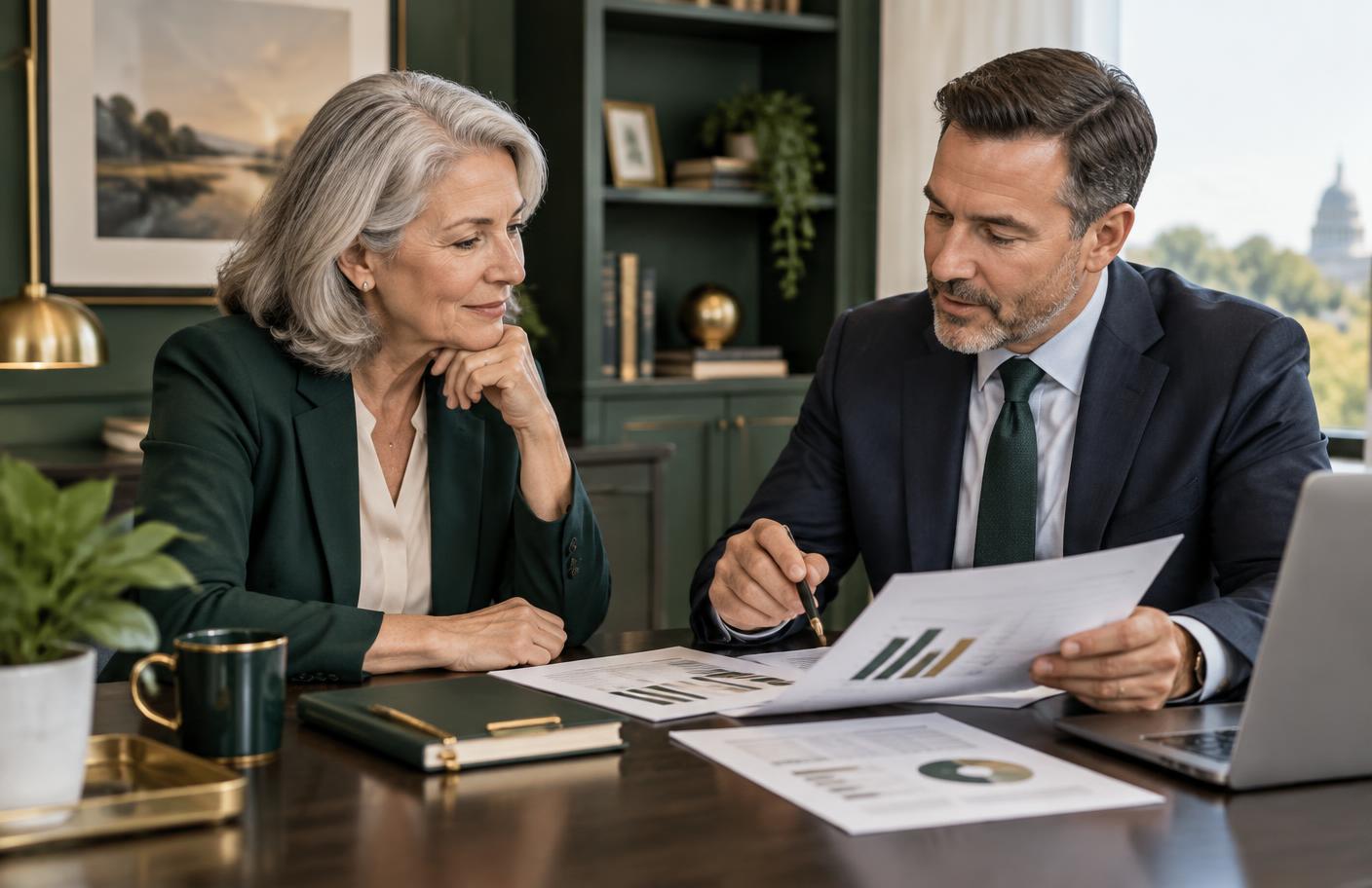 A federal employee reviewing a TSP retirement strategy